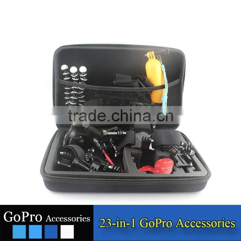 2016 New Wholesale GoPros 23 in 1 bundle of accessories