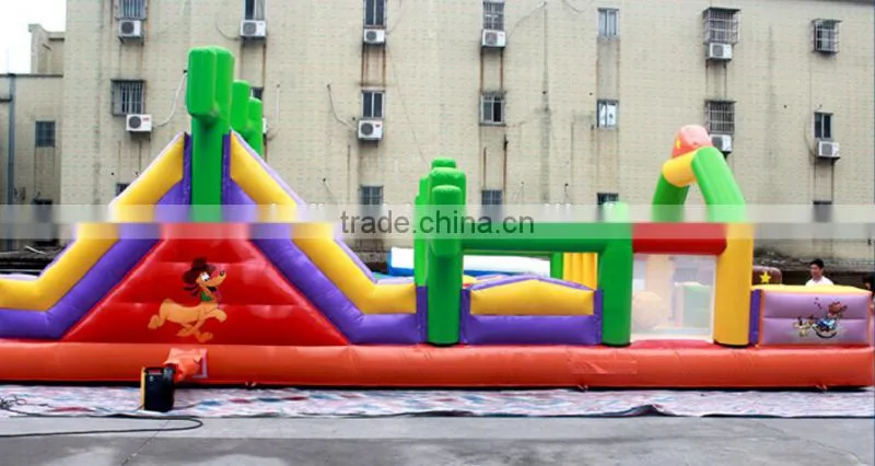 bounce house/bouncy combo /fun city/obstacle course inflatable toys used for sale