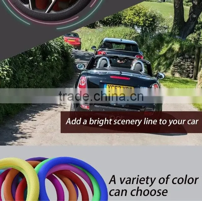Excellent quality competitive price silicone car steering wheel cover factory wholesale