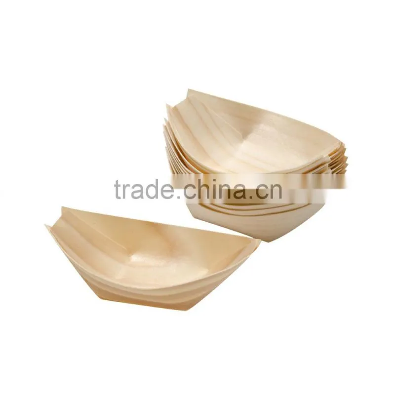 Natural Disposable All size Food Box Decorate Boat Sushi Boat Pine Boat