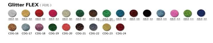 Korea Thermo heat transfer film vinyl glitter transfer