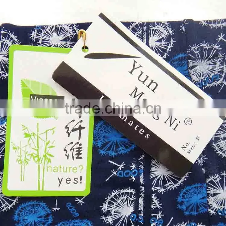 Colorful geometry bamboo fiber men pantise boyshort wholesale stock men boxer briefs