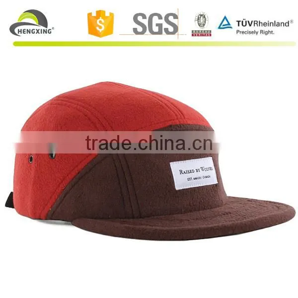 High quality stylish two tone custom 5 panel camp cap