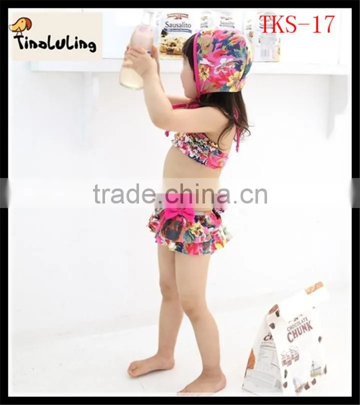 2014 kids girls swimwear sexy swimwear for kids beachwear