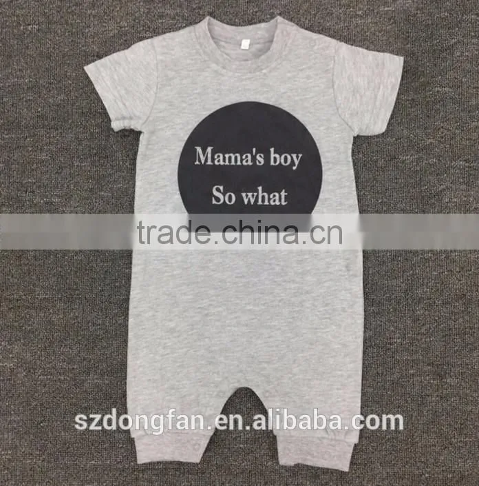 100% cotton baby romper short sleeve breathable casual romper for new born baby