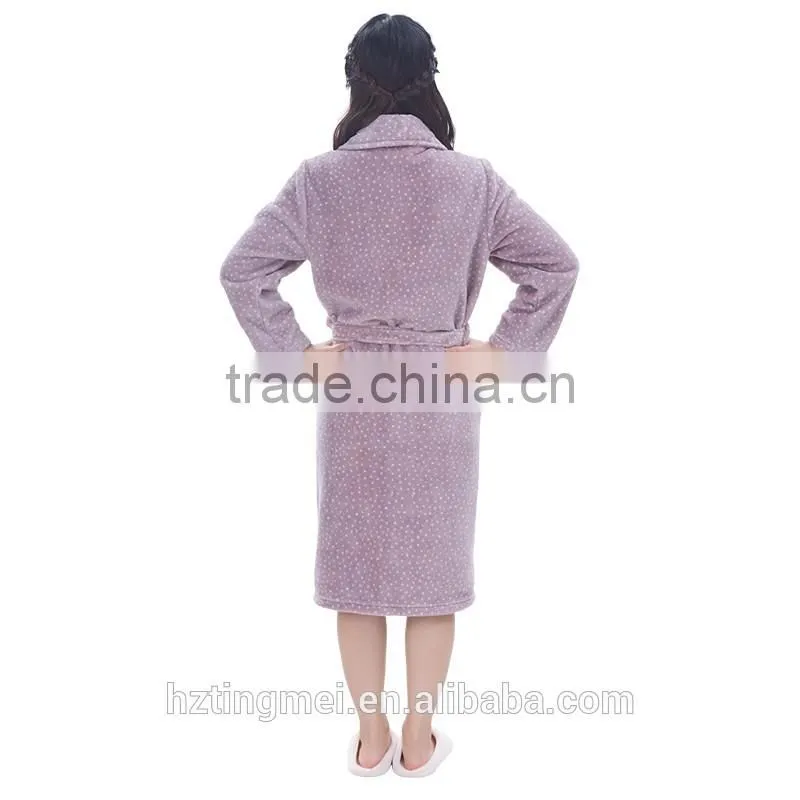 Women dots printed women arab robe hook pointe