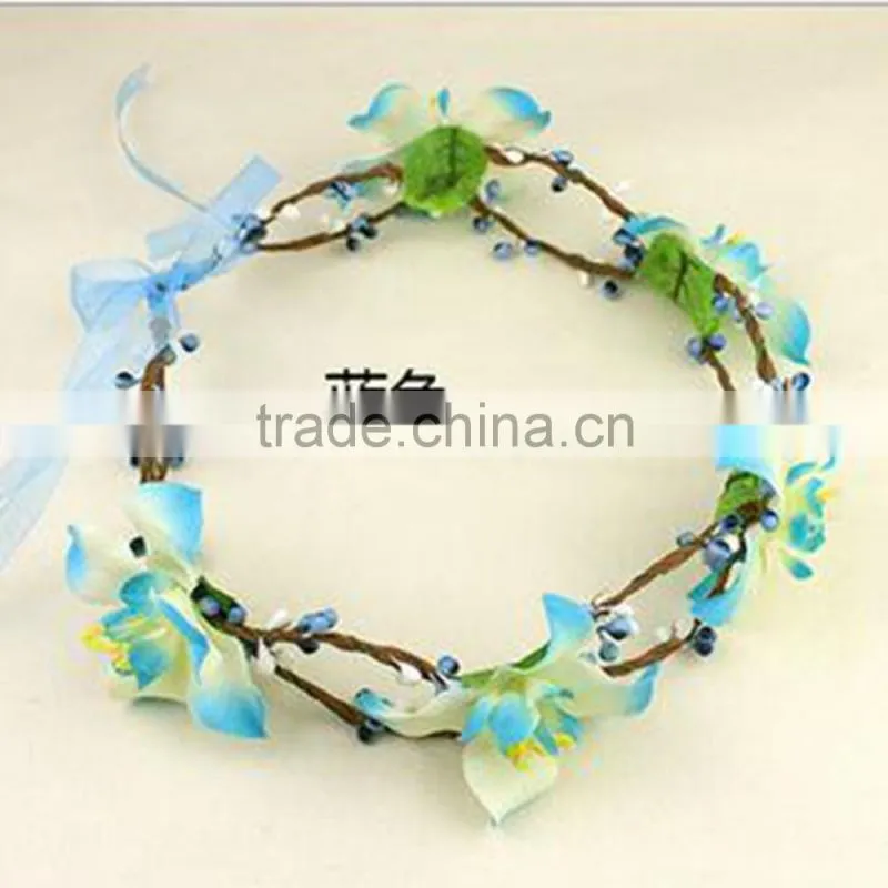 Big Flower Wedding Hair Wreath Bridal Headband,Hair accessory