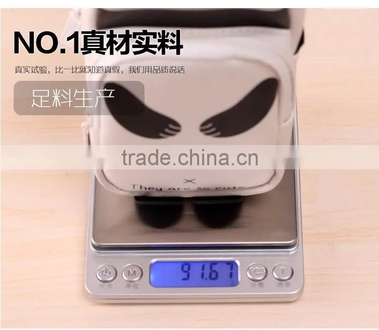 Wholesale office & school rabbit panda pencil case bag PVC PU fabric multifunction animal shape pencil bag
