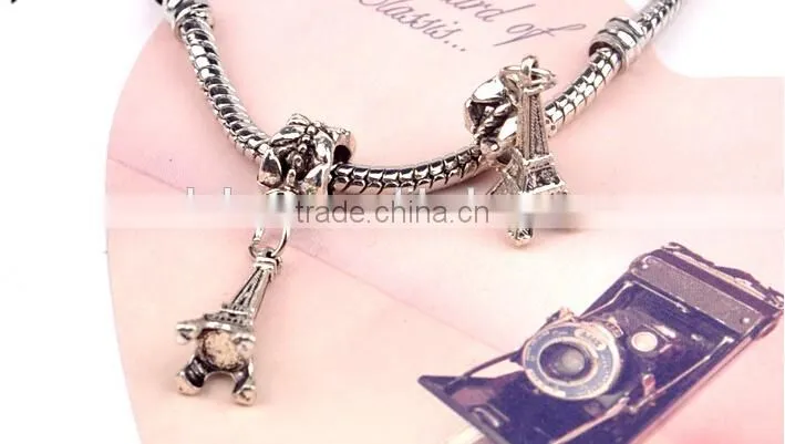 Dubaa Pendant Charm Silver European Charms Bead Fit diy Snake Chain Bracelet Female Jewelry,Charms DIY Findings