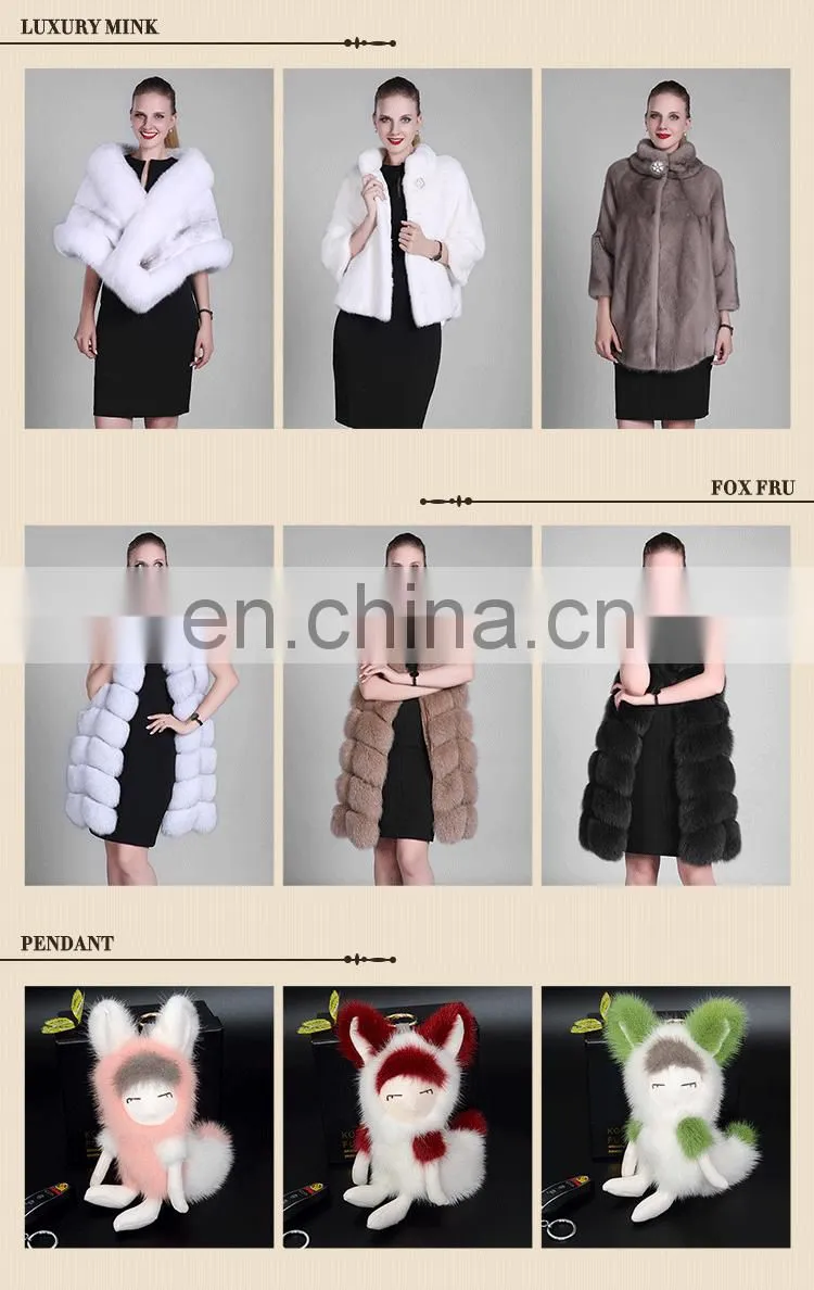 2016 Newest Hot Selling fur coat hooded / fox fur coat