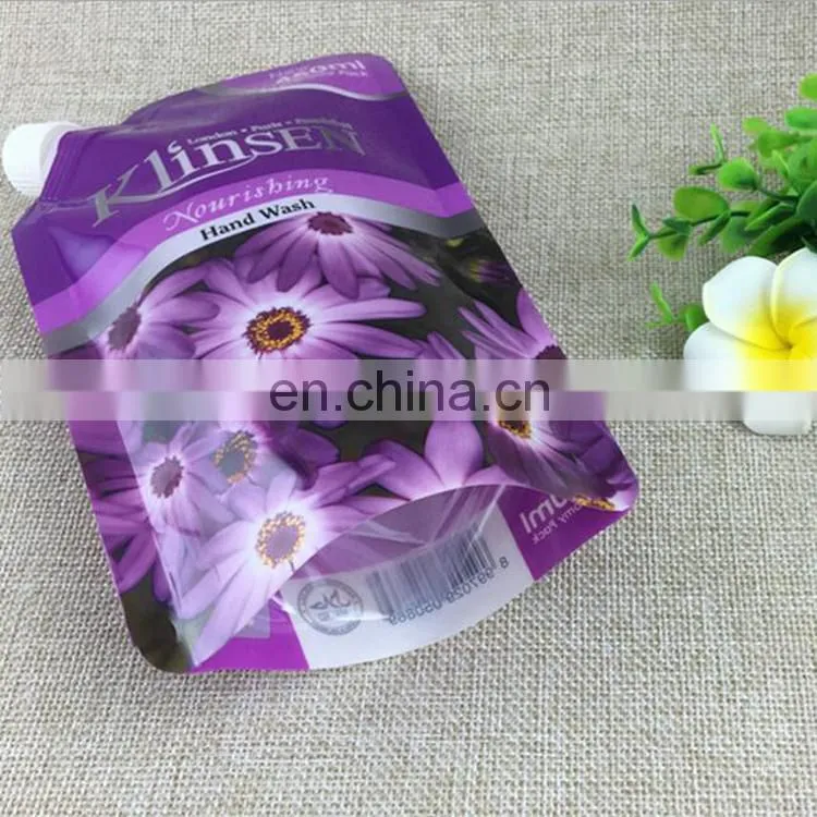 Various high quality Custom transparence Stand up Spout Pouch for laundry