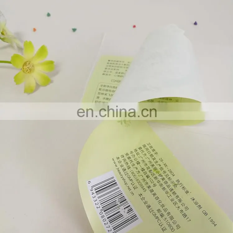 Colorful logo custom shape 1000ml adhesive sticker label PVC sticker for shampoo packaging