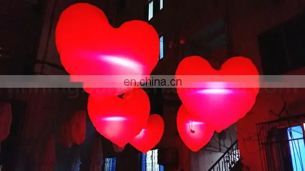 inflatable heart shape balloon for wedding decoration