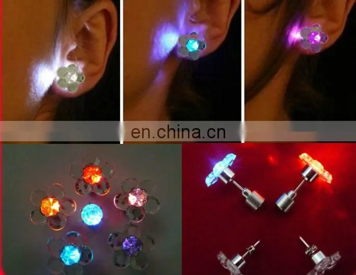 light up earrings / led earrings