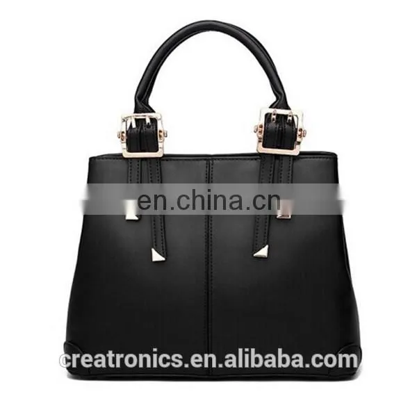 CR Europe market expert recommend tote bag woman handbag dark-blue colors new arrival high quality pu leather tote bag
