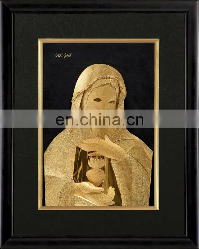 Fashion Gold Frame With Ship Model Gold Foil Picture With High Quality in a Nice Box