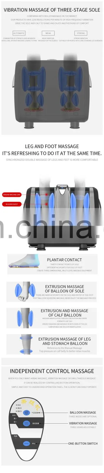 Factory price new style air pressureair bag leg massage chairs and leg massagers for leg