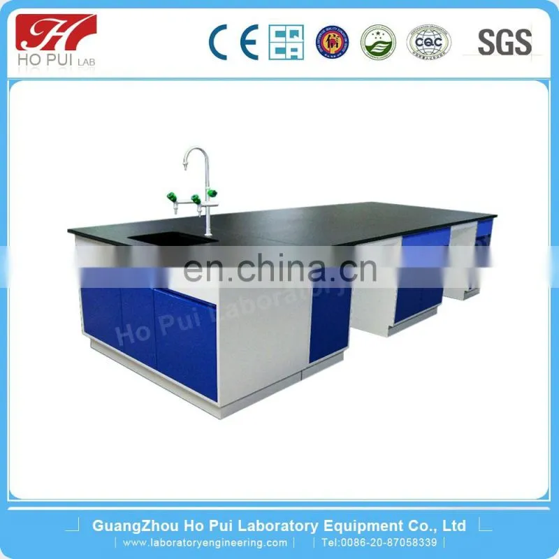 Customized design epoxy resin top lab bench with sink