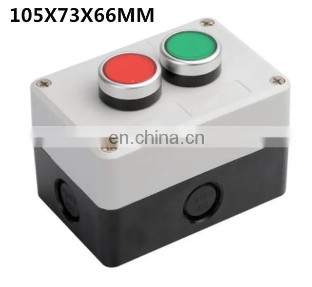 Waterproof Switch Box Plastic Starting Button Switch Box Electrical Industrial Button Emergency Stop Switch Box