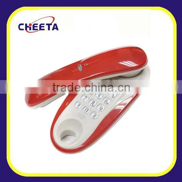 wired mini telephone set with led indicator