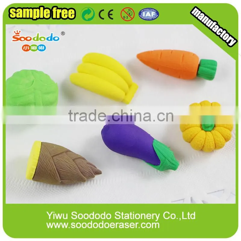 erasers vegetable wholesale stationery for kids