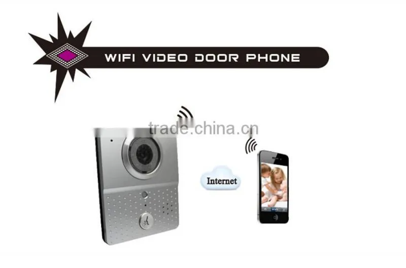 New Arrival Home Security Wireless WIFI Video Door Phone With Remote Control by App for Android & IOS Smartphone
