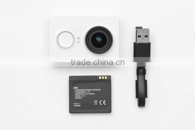 Ambarella A7LS Processor 16MP CMOS 155 Degree Wide Angle XIAOMI Yi WiFi Action Camera 60FPS@1080P 120FPS@720P With Time Lapse