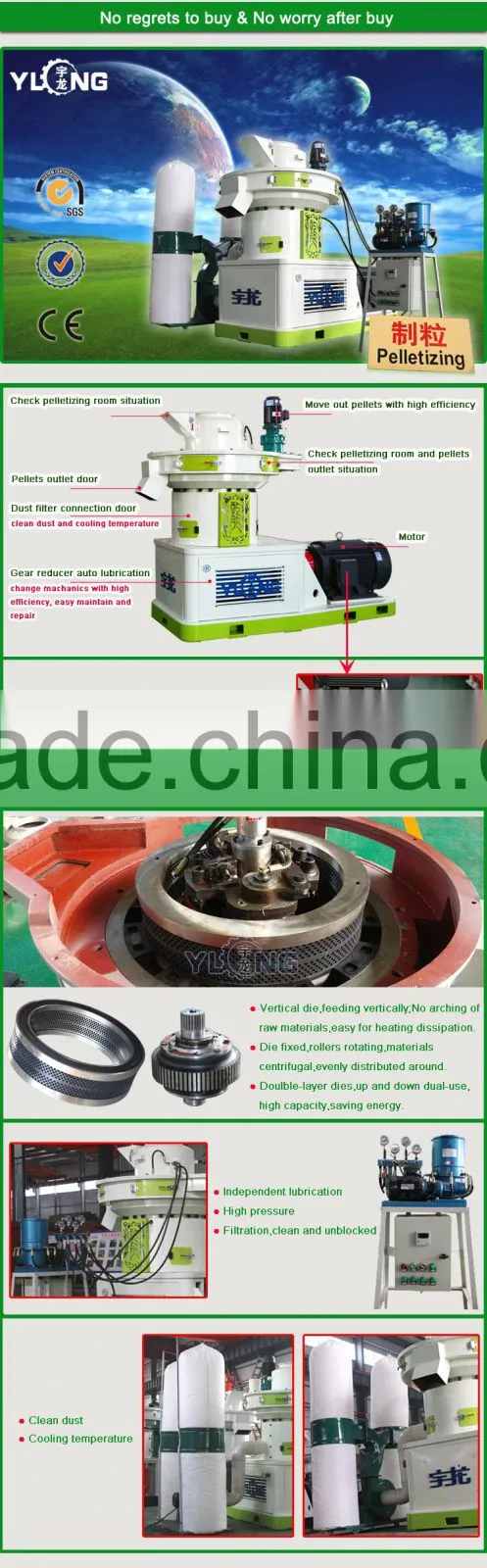 German Quality Pellet mill/Wood Pellet machine/Pellet press