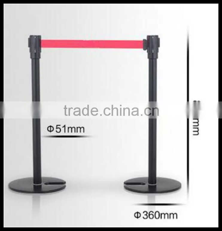 Silver stainless steels crowd control barrier-Retractable Belt Barrier-queue rope barrier