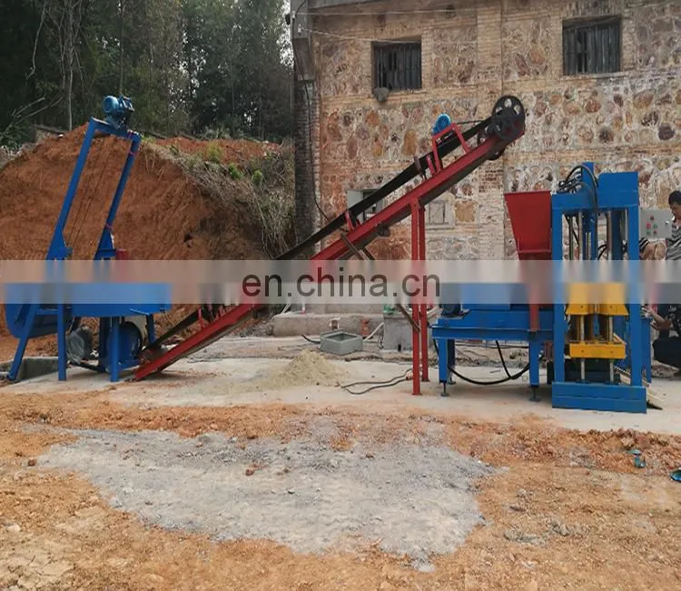 interlocking brick machine making/ concrete block making machine in ghana QT4-25BH