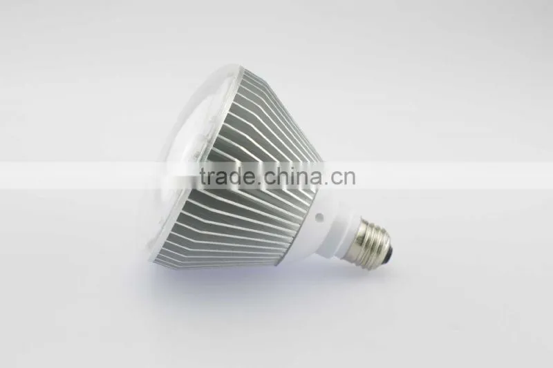 Shenzhen GK high brightness AC100~300V IP65 E27 20W led par38 cob lamp