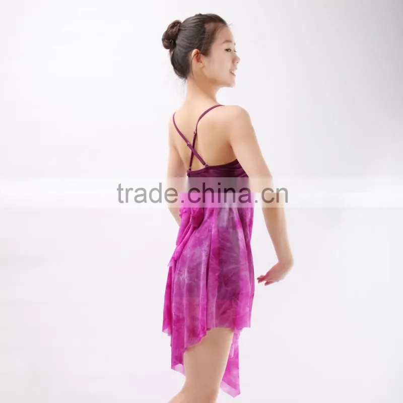 Leotard with Attached Tutu, Performance and Training Tutu Dress