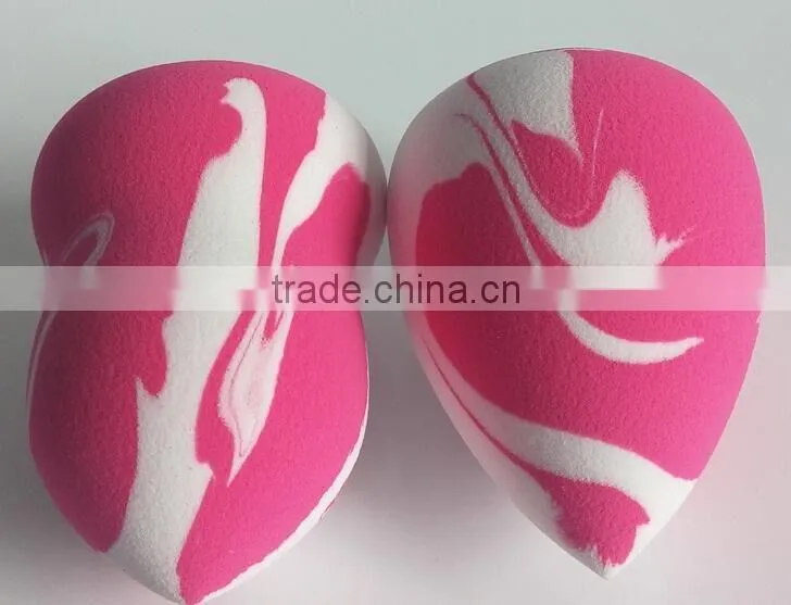 Mixed color heart shape water drop shap powder sponge cosmetic sponge