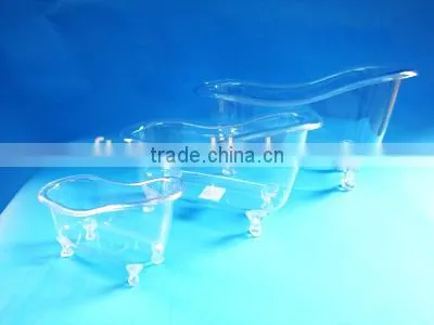 PP plastic cosmetic products storage mini bathtub container,plastic mini bathtub shape storage container
