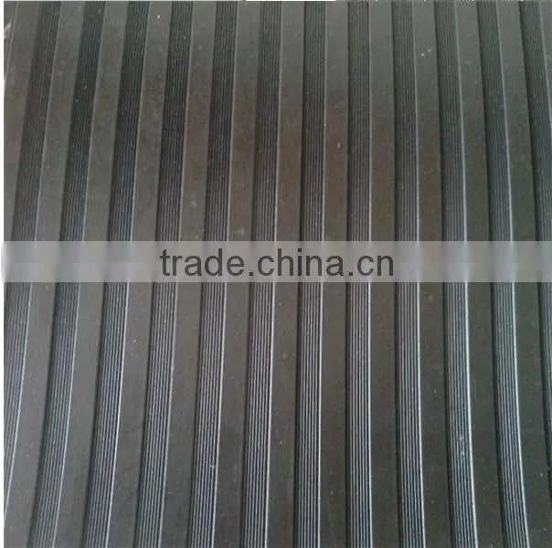 High quality anti-slip mat,corrugated rubber mat in qingdao