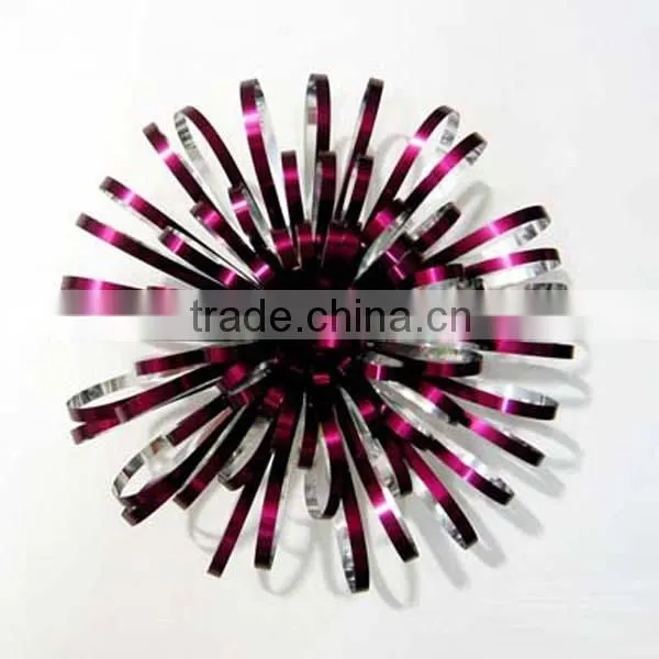 Colorful SP Metallic curly ribon bow for decorations or chrismas packing,gift packing decoration bow