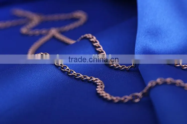 2015 new model jewelry chain decorative chain coffee gold plated chain necklace