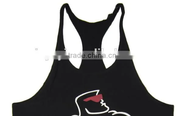 Sportswear gym singlets from sportswear manufacturers/custom t-back singlet for men/custom printed running vest