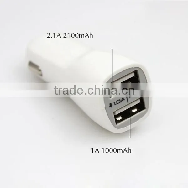 mini car charger,portable usb car charger,for mobile phone dual usb car charger