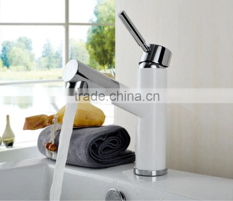 2014 hot sale baking finish single lever bathroom faucet