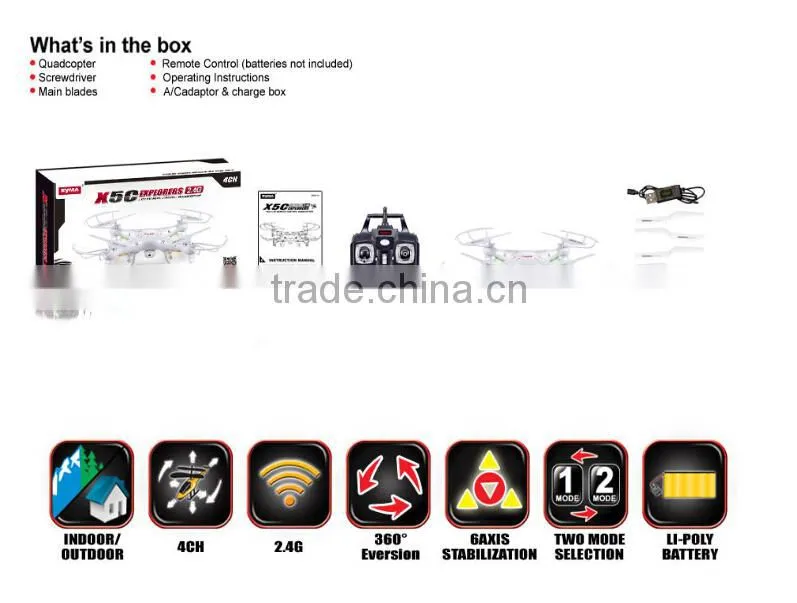 Drone 2.4G 4CH Remote Control RC Helicopter Quadcopter With 2MP HD Camera drone
