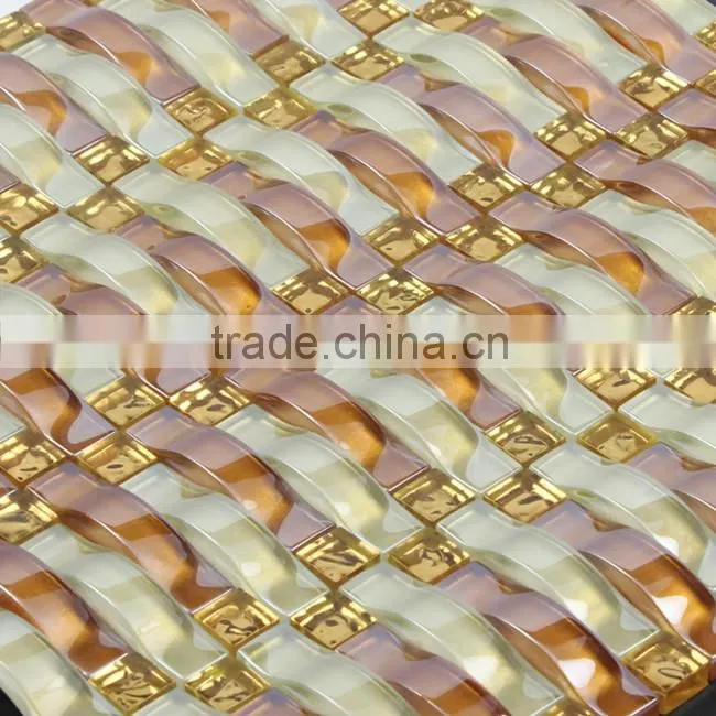 China glass marble mix mosaic