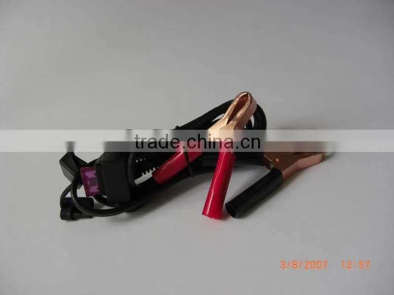 DC To Clamp 30A UL2468 22AWG 2000mm with DC5.5x2.1mm +Copper Clamp Extension Power Cable