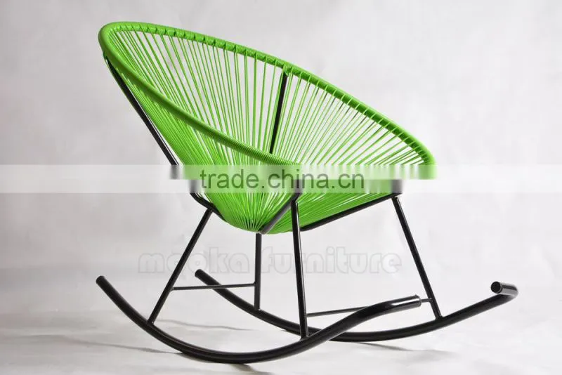 cheap wholesale rattan Acapulco garden rocking chair MKR05