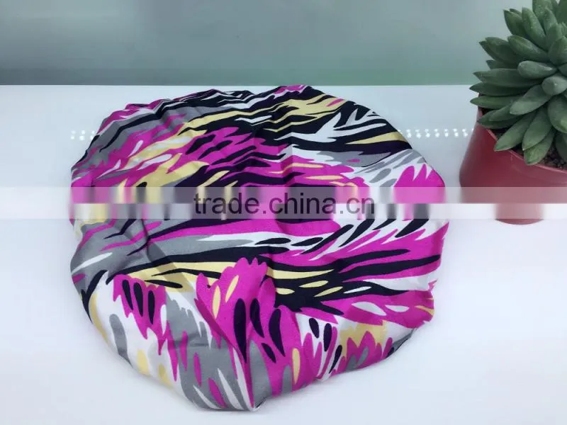 leopard printed shower cap