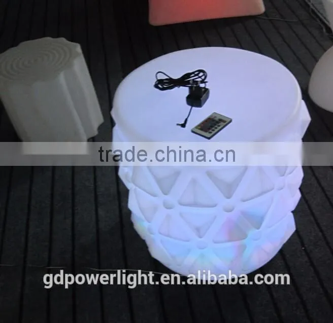New PE plastic Stool with LED lights & remote control YXF-5048