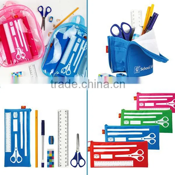 4 Colors Wholesale Stationery Set Teenager Waterproof Pencil Case