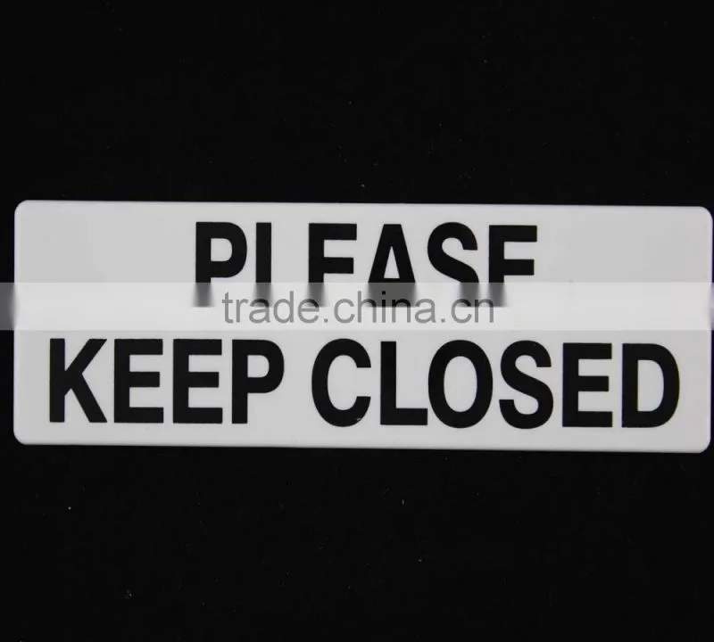 Plastic self adhesive no smoking warning sign