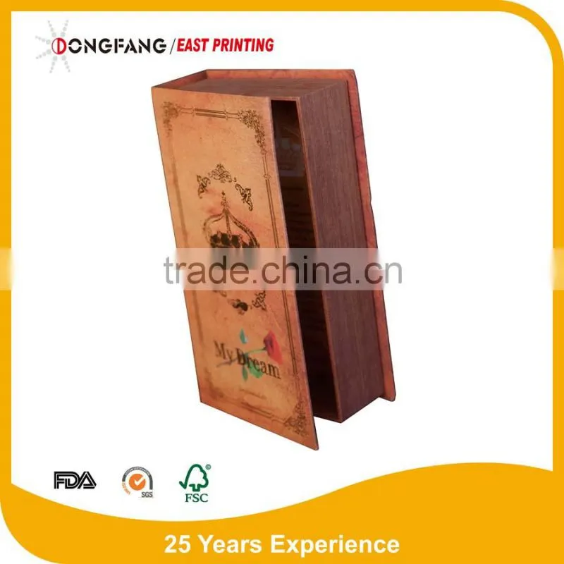 paper book shape storage box