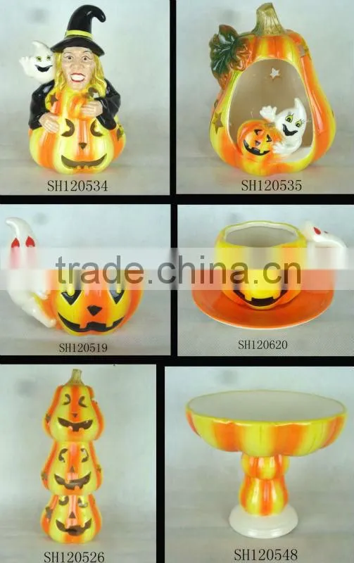Halloween ceramic tealight candle holder,tealight candle holder